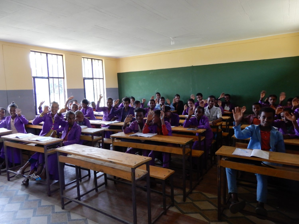 Inside one of the classrooms