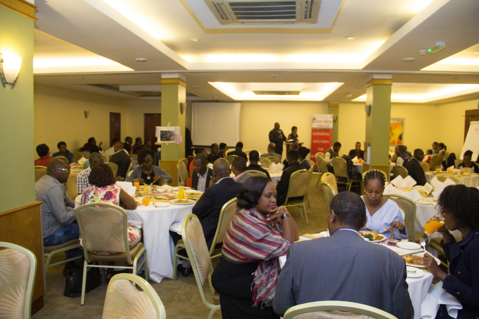 Invited guests enjoying the dinner