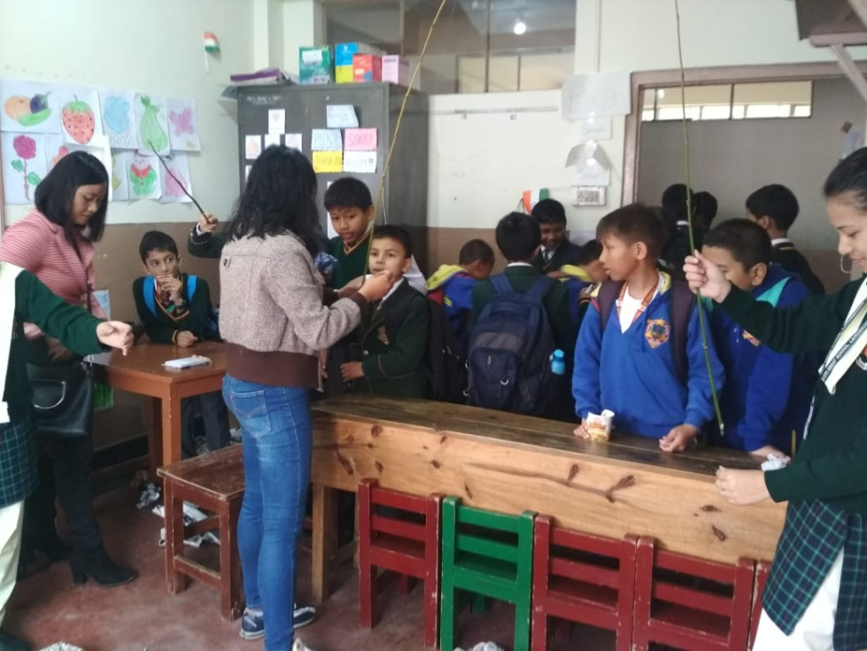 Activity in a classroom