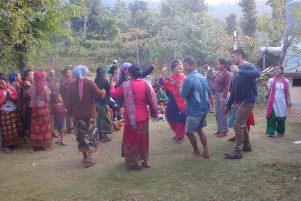 Deusi Bhailo dancing during Tihar festival