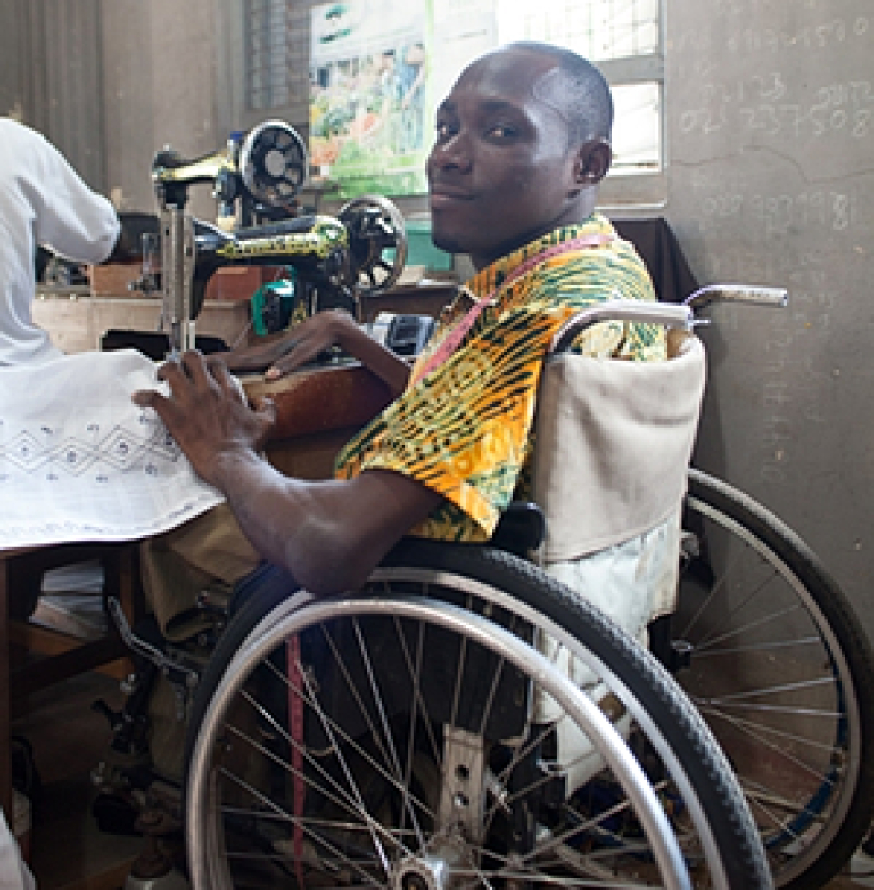 Decent work and a decent income for disabled persons are at the heart of DIESK's programme