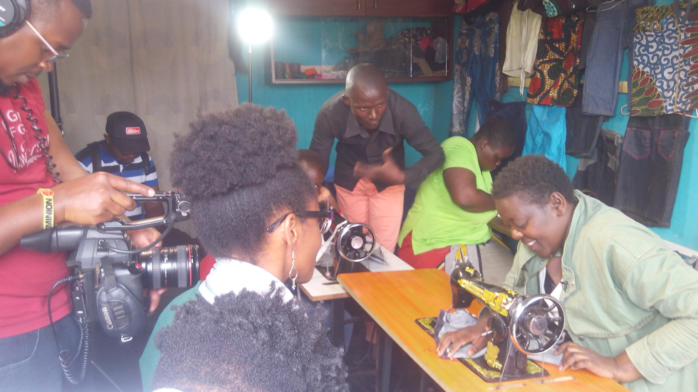 The sewing programme attracts the attention of the media