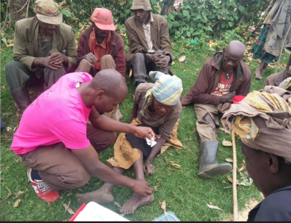 Health camp for Batwa people