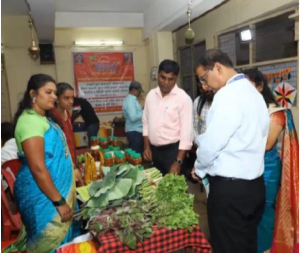 A wild vegetable stall