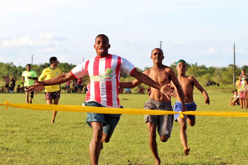 A running contest was part of the event