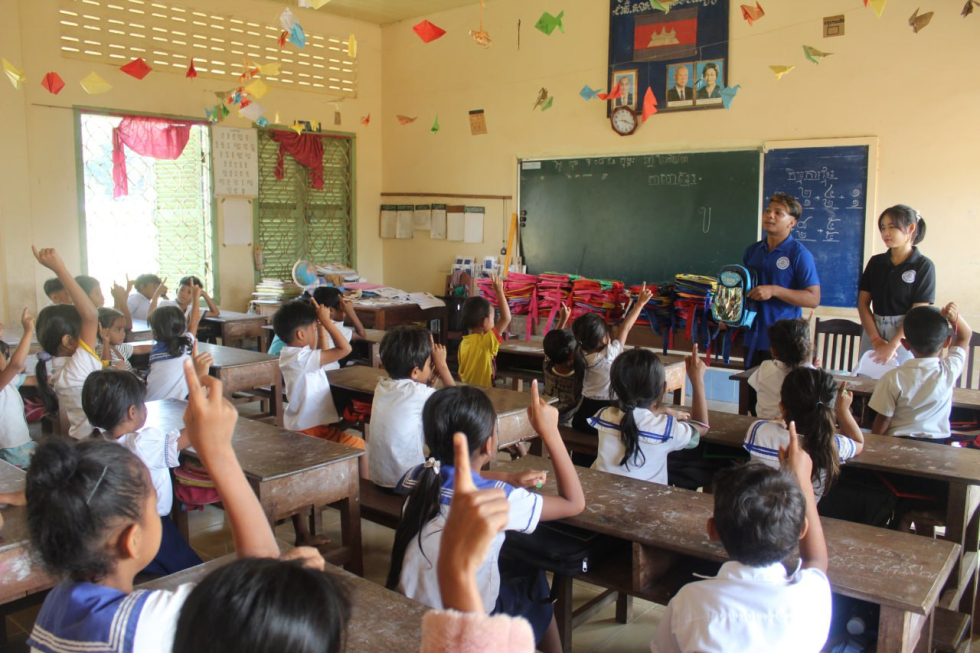 Distribution of school supplies