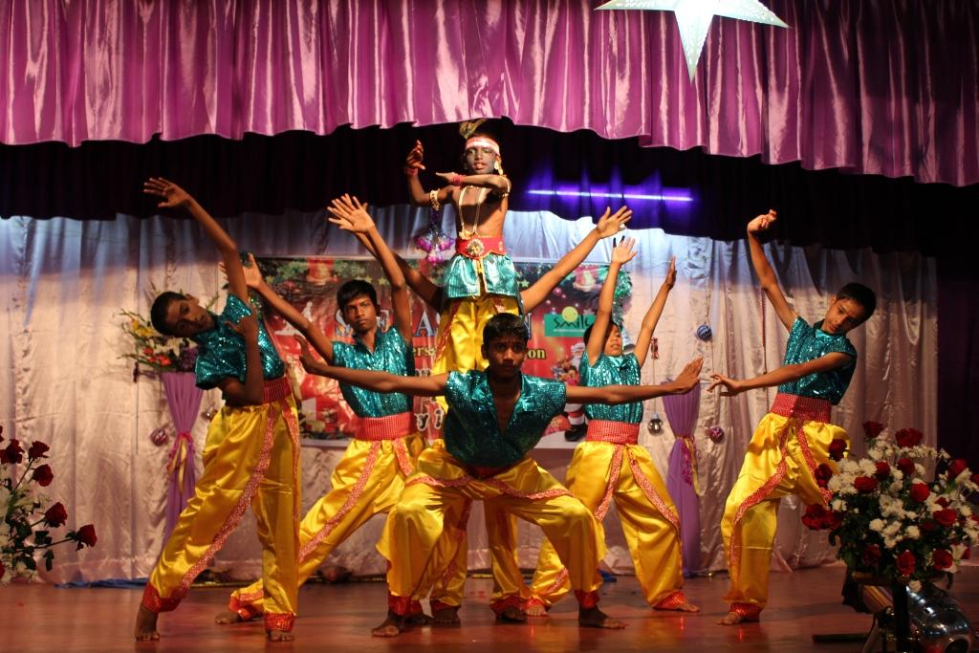 Dance performance by the students