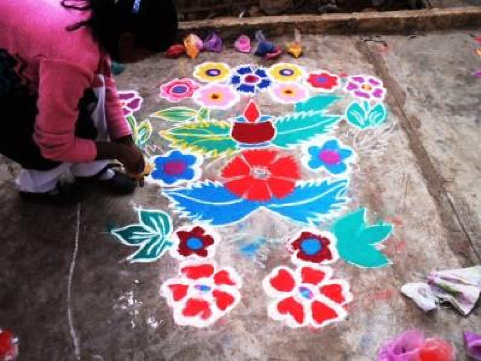 This is what rangoli looks like