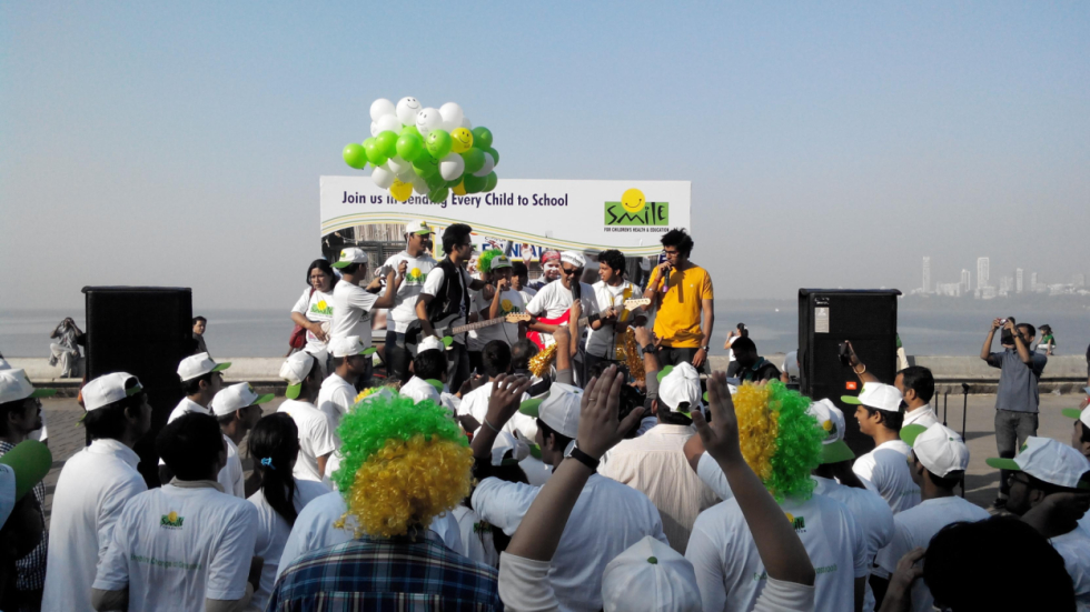 Gathering of participants before the start