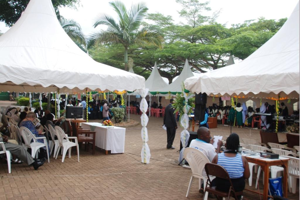 Tents in use for a party