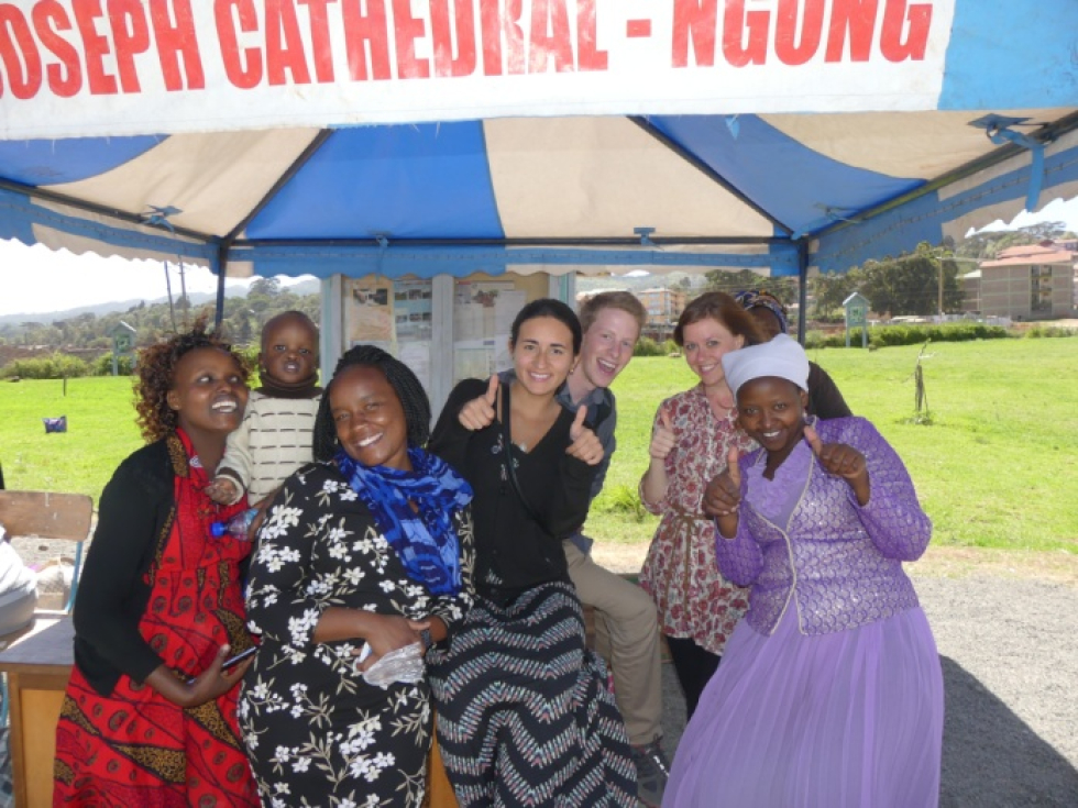 Cake sale at one of the churches in Ngong