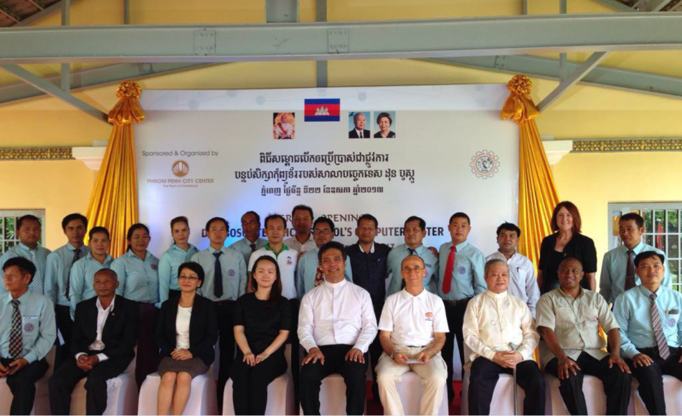 Representatives of Phnom Penh City Center and Don Bosco Phnom Penh