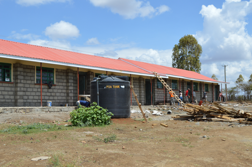 A 4-door classroom block funded by Safaricom foundation