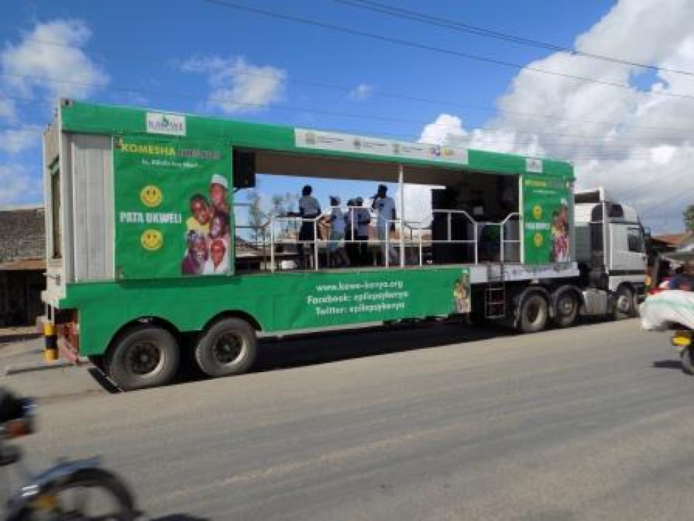 The Komesha Kifafa Epilepsy Caravan on the road