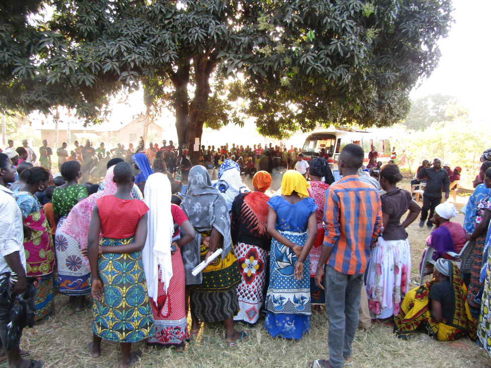 Community meeting in Vigoi ward