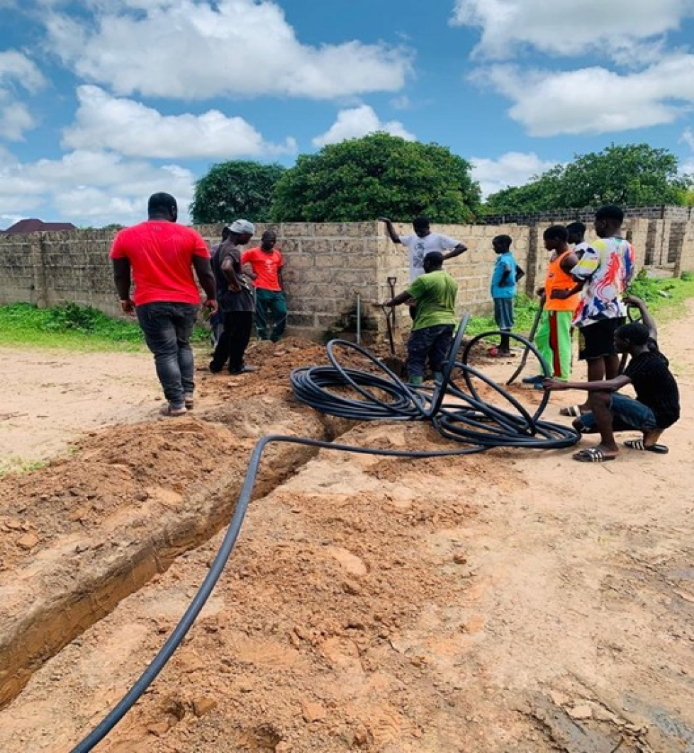 Construction of water extension system
