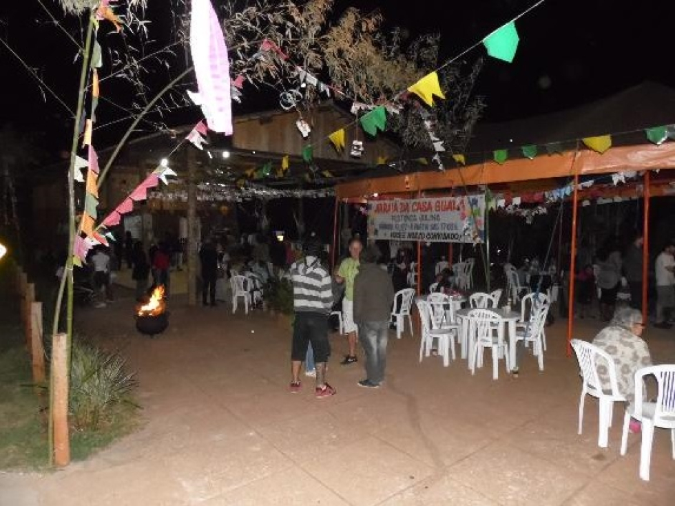 Preparativos para a festa junina