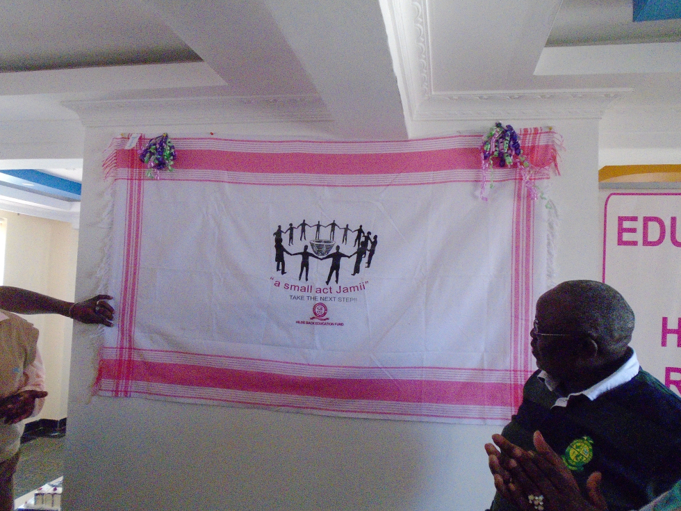 Unveiling of the 'a small acti Jamii' logo