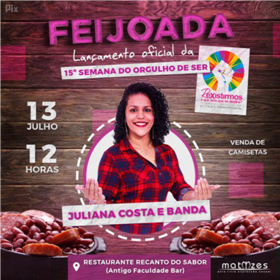 Divulgação da feijoada de lançamento