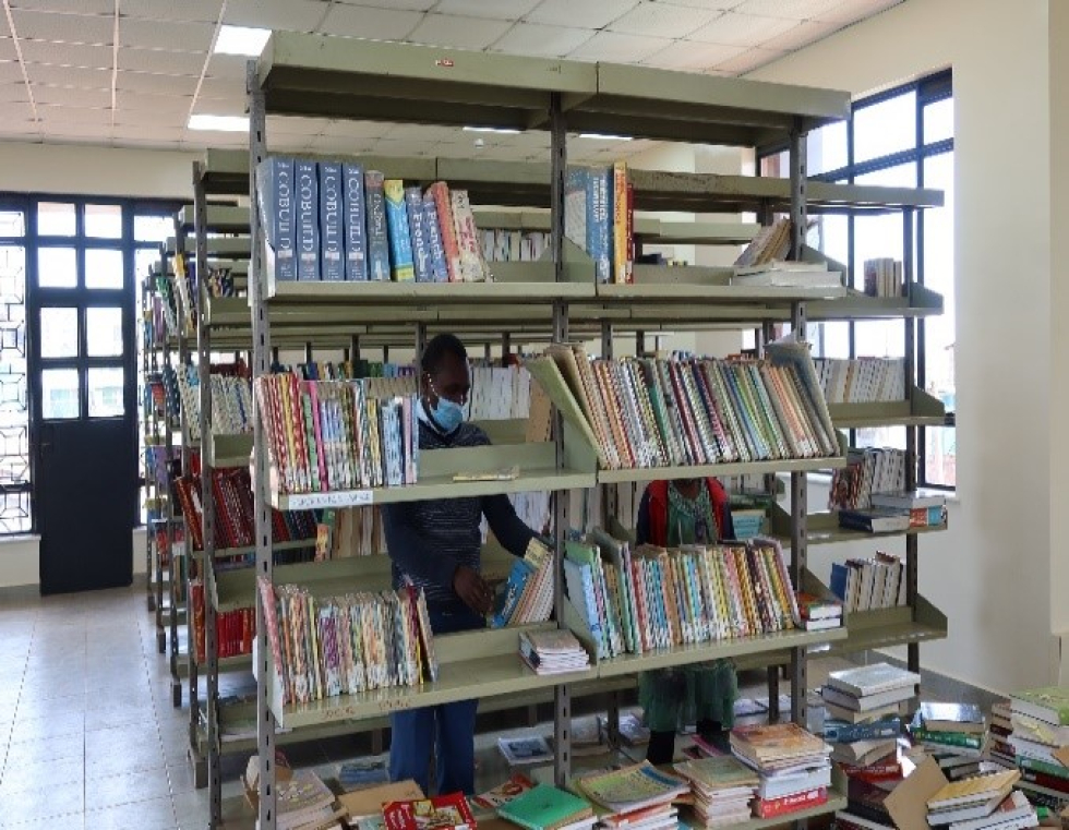 The ultramodern library, inaugurated on 30th January 2021