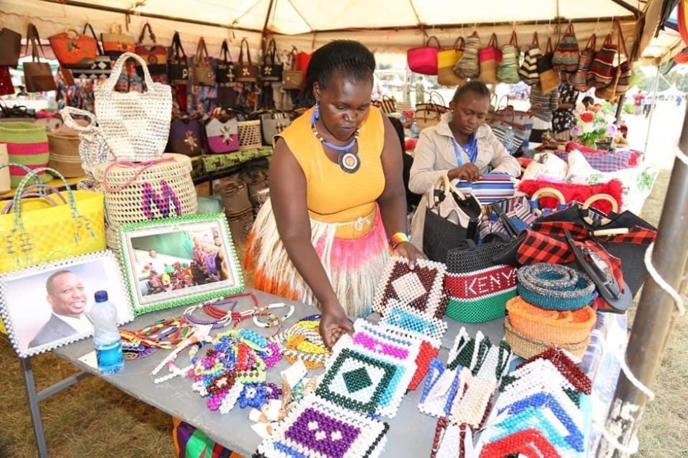 Exposición de productos en Eldoret