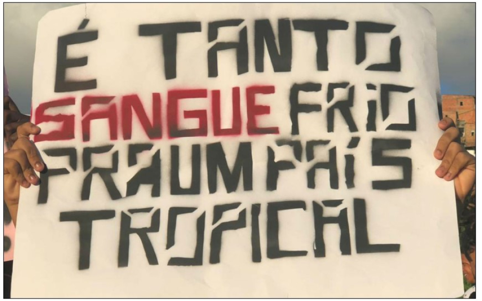 Slogan utilizado durante a marcha