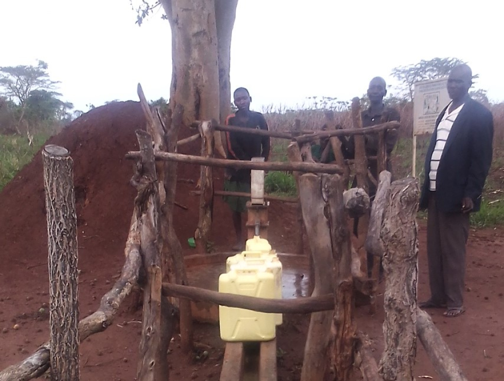 Proudly presenting the refurbished water source